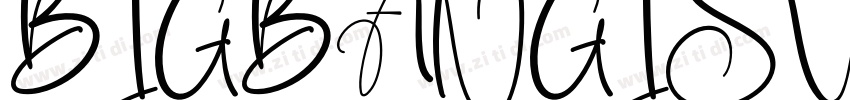 BIGBANGISVIP Regular字体转换